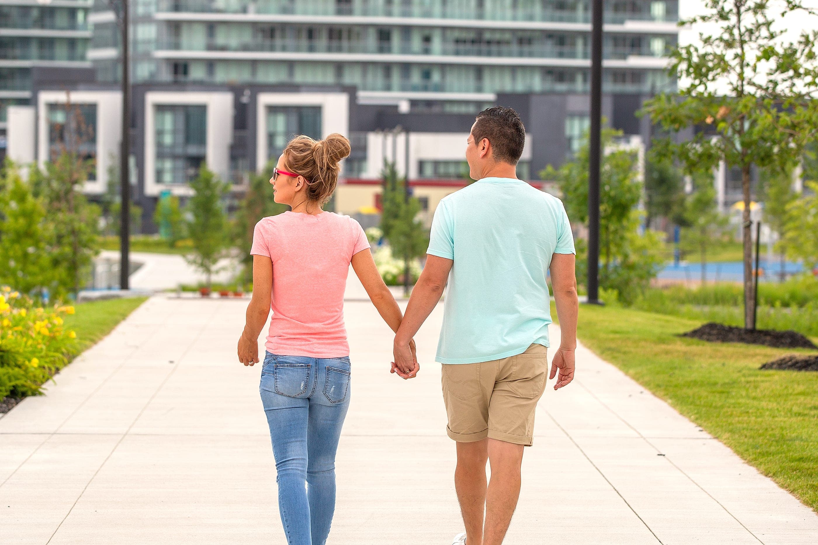 A walk, hand in hand