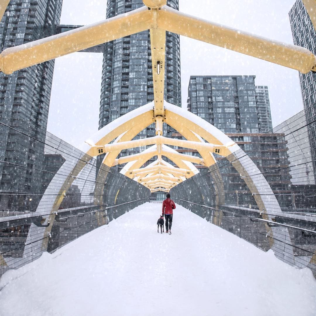 Canoe Landing in winter