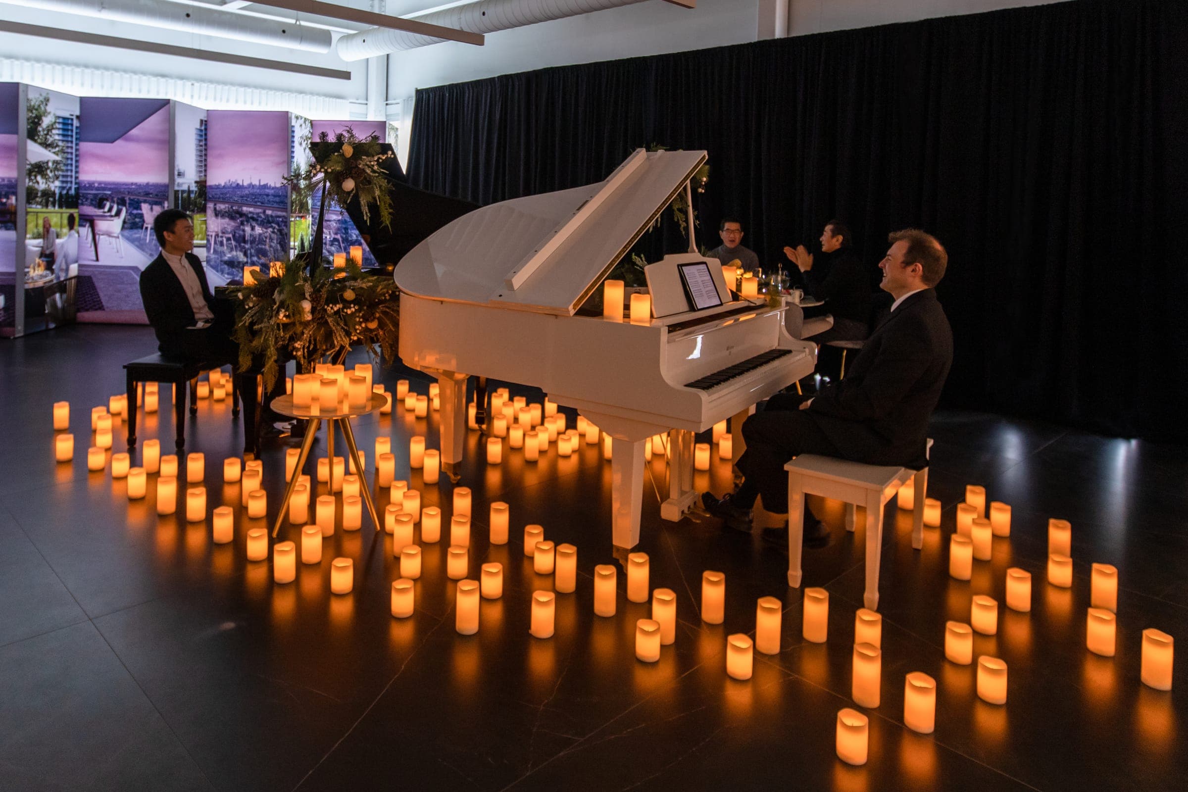 Candlelight evening, venue at work